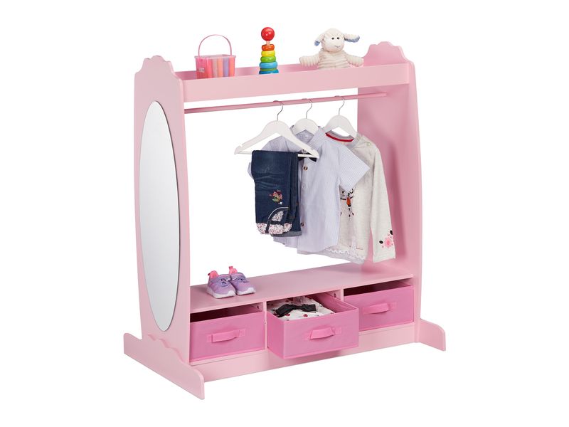 [2173800] relaxdays Kinder-Garderobe  x , Rosa