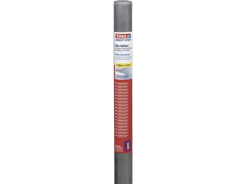 [2176892] tesa Insect Stop Ersatzrolle Aluminium Anthrazit 100 x 120 cm