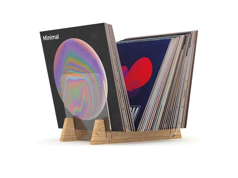 [2150471] Glorious Record Stand 75 Holz Acrylglas Natur