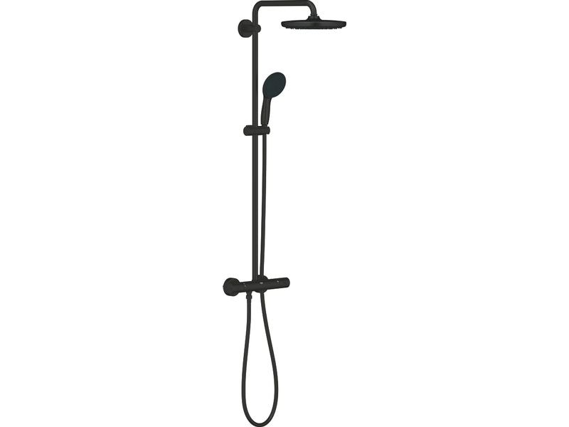 [2161582] GROHE Vitalio Start 250 Aufputz Thermostat Rund Schwarz Matt
