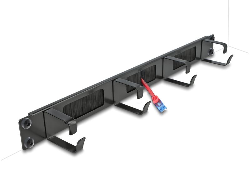 [2180130] Delock Bürstenleiste 19" Rack, Schwarz
