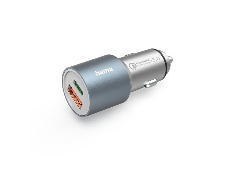 [2141855] Hama Autoladegerät 1x USB-C PD 1x USB-A QC 38 W Metall