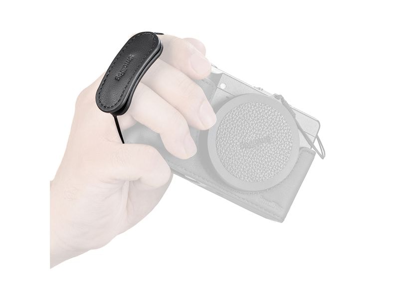 Smallrig Kamera-Fingerriemen Echtleder Schwarz