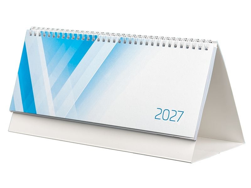 [2053153] Simplex Tafelkalender Timer horizontal 2027 Weiss 29.7 x 10.5 cm