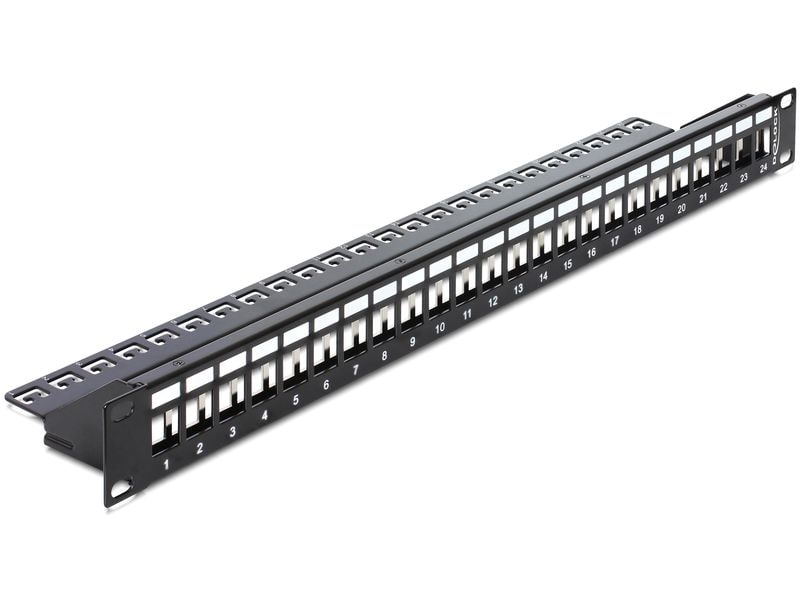 Delock Patchpanel Keystone 24 Port 19" Rack