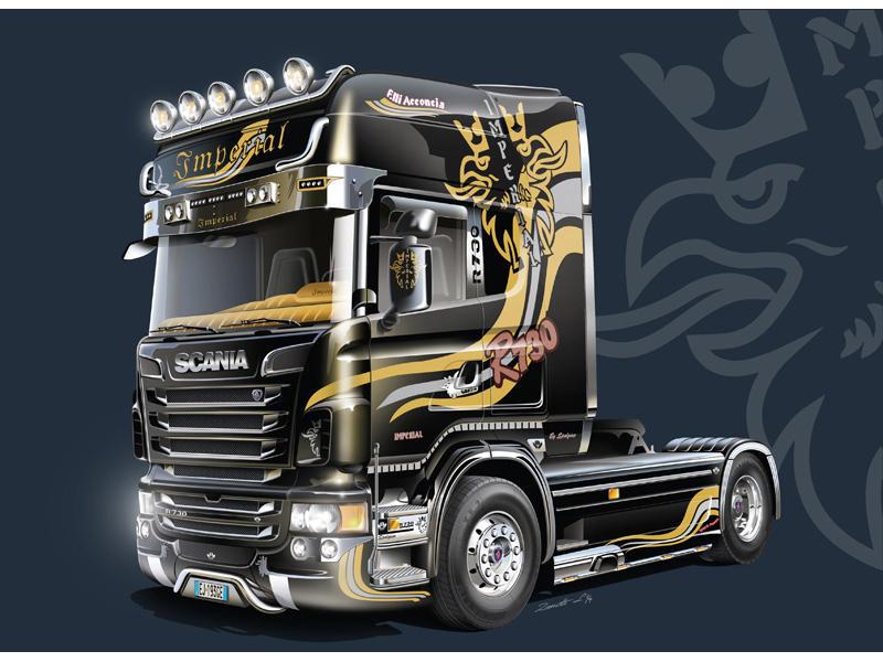 Italeri Bausatz Scania R730 V8 Topline IMPERIAL 1:24