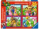 Ravensburger Kinderpuzzle Super Mario 4x 100 Teile