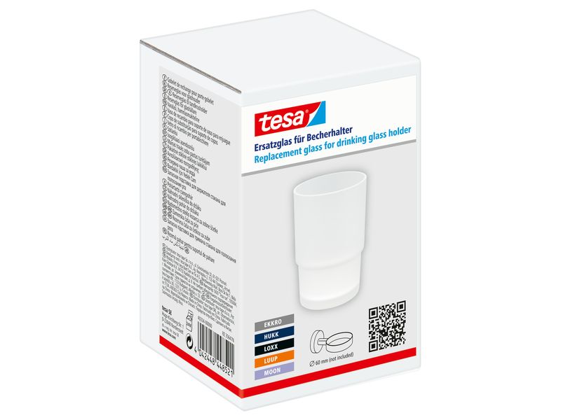 [2176999] tesa SPARE Ersatzglas Satiniertes Glas, Silber