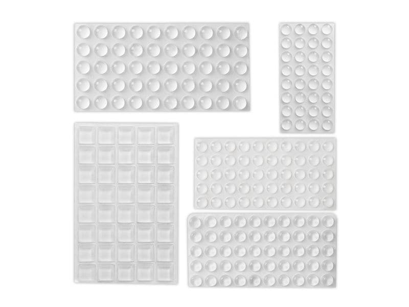 relaxdays Möbelstopper Silikon Transparent 222 Stück