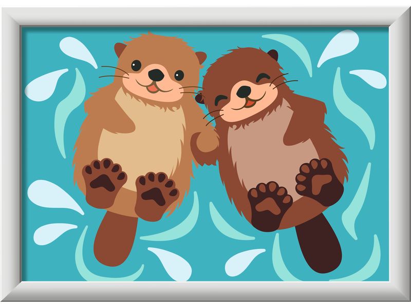 Ravensburger Malen nach Zahlen CreArt Trendiger Otter