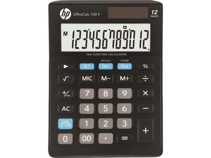 HP Taschenrechner OfficeCalc 100 II 12-stellig Metallpanel