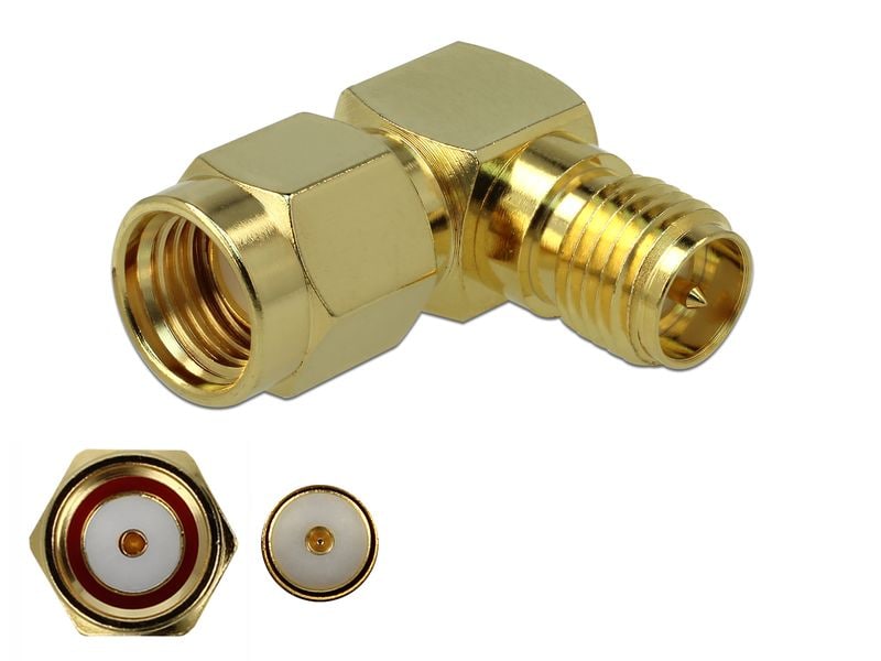 [2147825] Delock Adapter RP-SMA Stecker (m) - RP-SMA Buchse (f)