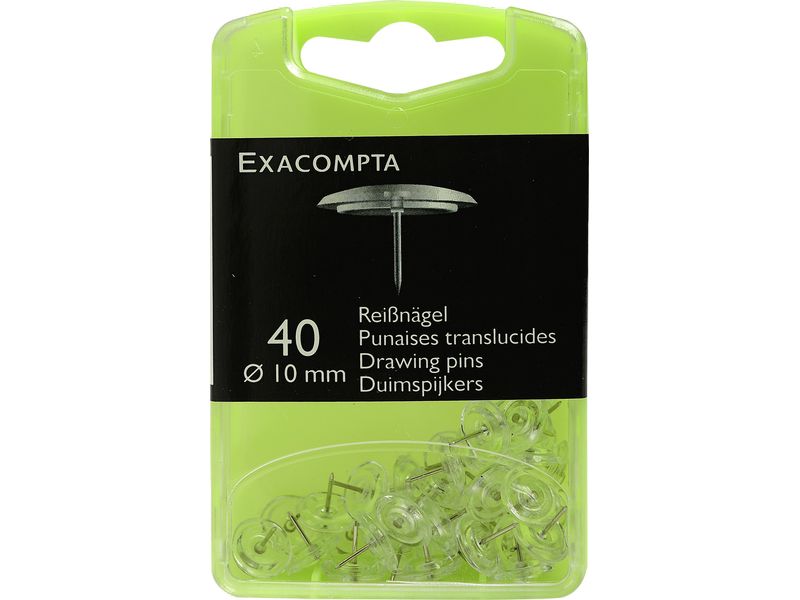 Exacompta Linicolor Kristall Transparent 10 mm 40 Stück