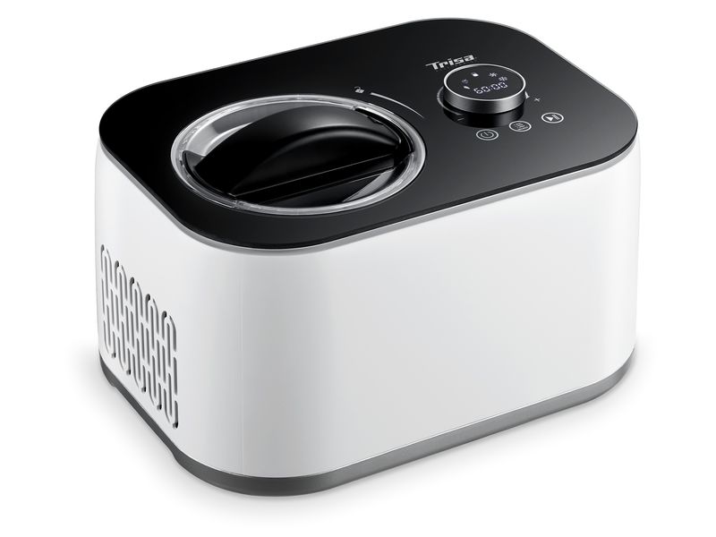 [2138159] Trisa Glacemaschine La Cremeria Plus 1 l, Schwarz/Weiss