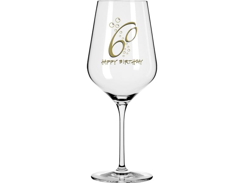 Wate Weinglas Happy Birthday "60"