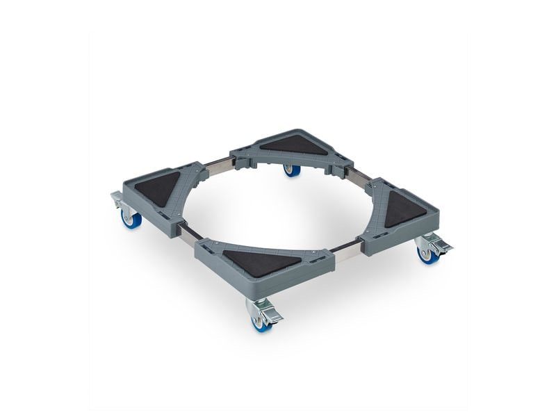 relaxdays Pflanzenroller Silber/Grau