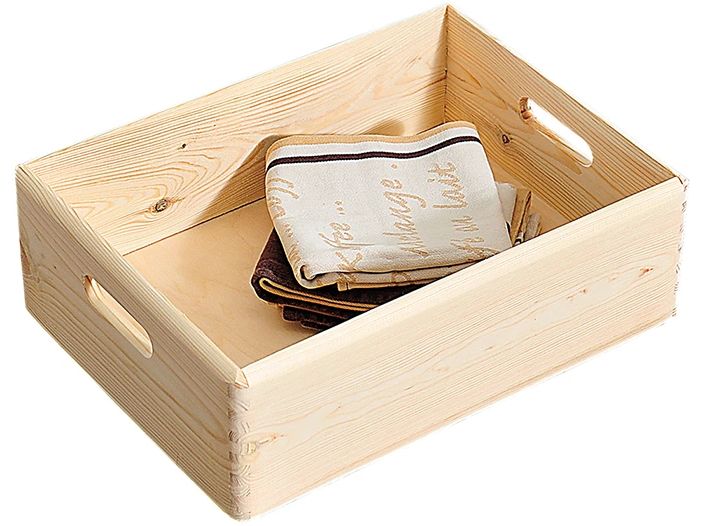[2162995] Kesper Til Kiefer Massivholz 40 x 30 x 14 cm Braun