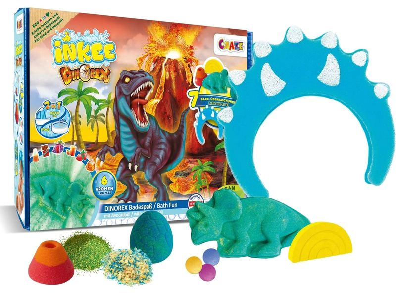 Craze Badespass Inkee Dinorex Box 7-teilig