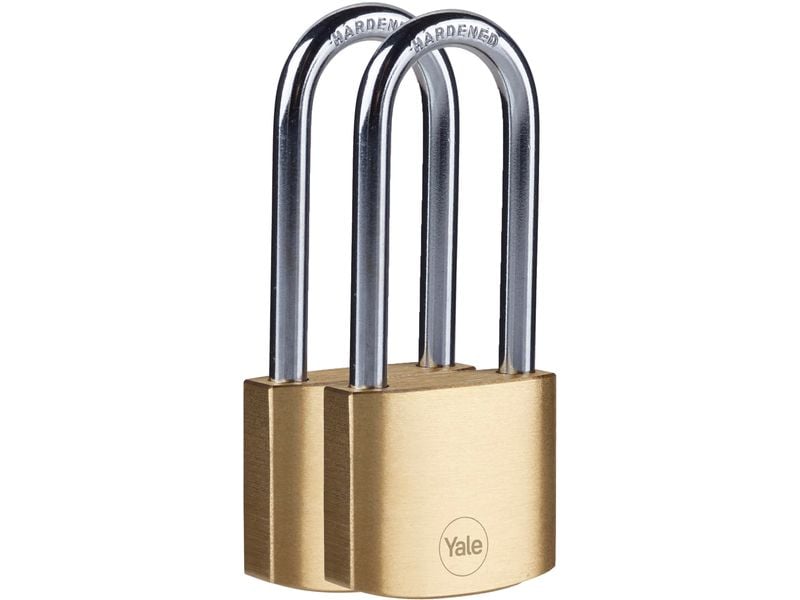 Yale Vorhängeschloss Y110B 30/47 ELB 2er-set Gold Messing/Stahl