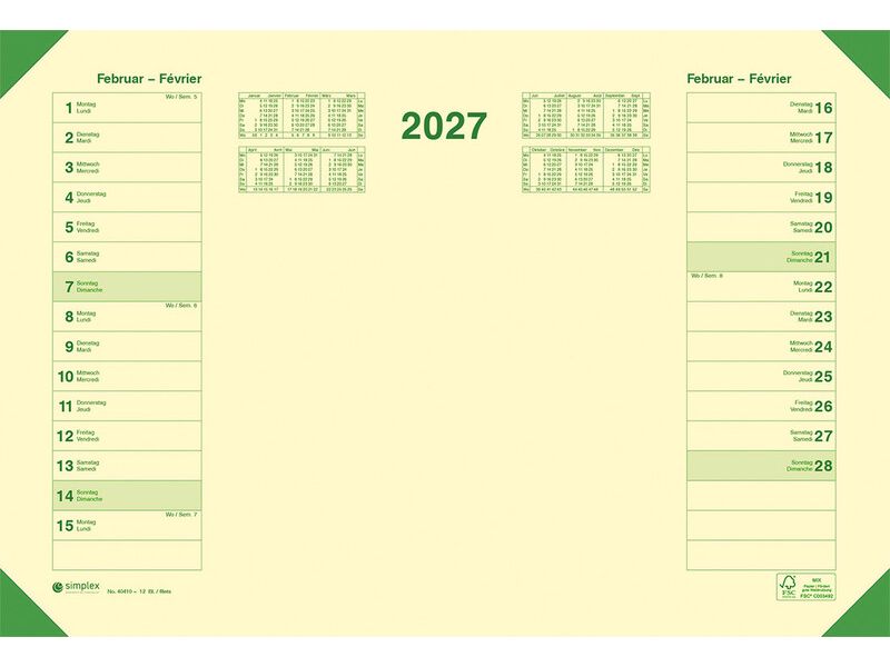 [2053176] Simplex Schreibunterlage Eye-ease-Löschpapier 2027 47.7 x 32.5 cm