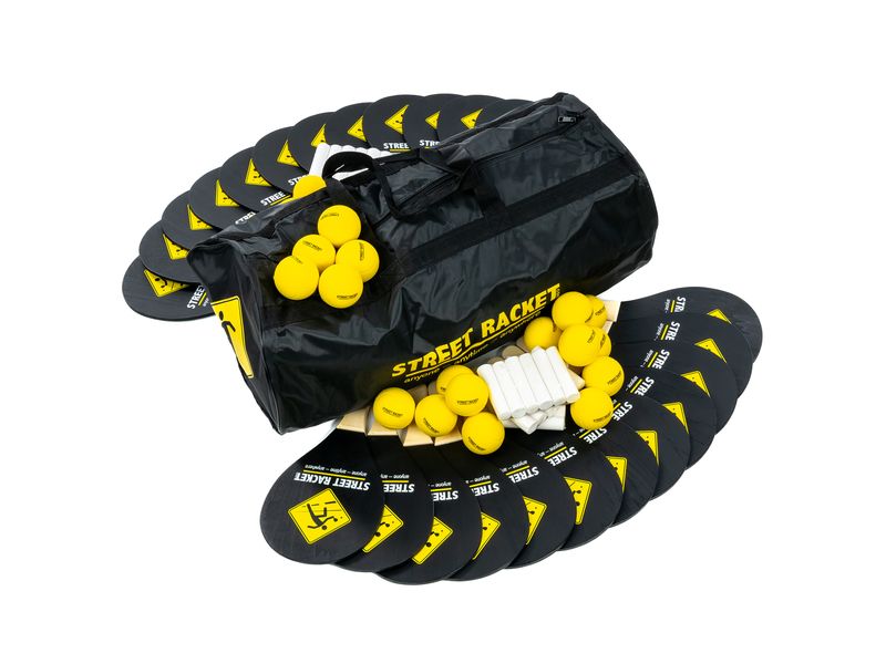 Schildkröt Funsports Street Racket Schulset Holzschläger Softbälle Strassenkreide