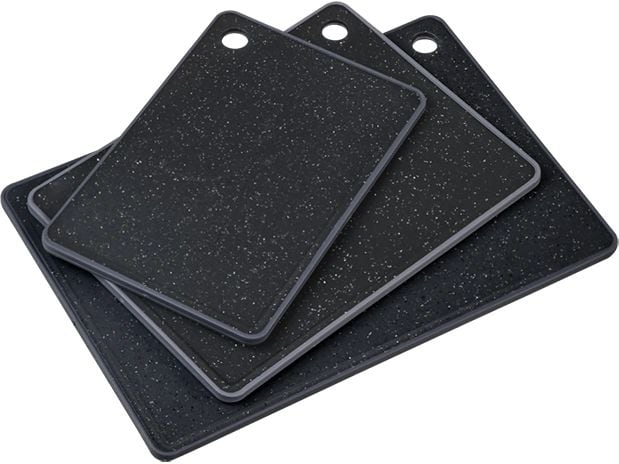 Kesper Schneidebrett-Set Kunststoff Schwarz