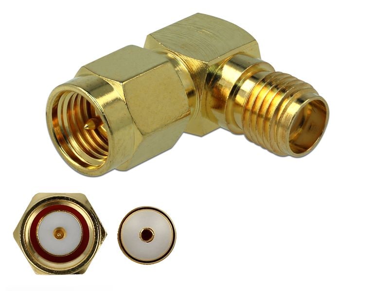 [2147829] Delock Adapter SMA Stecker (m) - SMA Buchse (f)