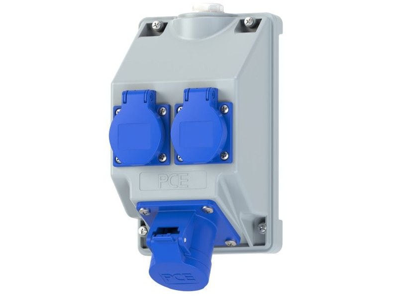Spälti AG Spälti Wandsteckdosenkombination COMBO-POL2 16/3 IP44 2xT23