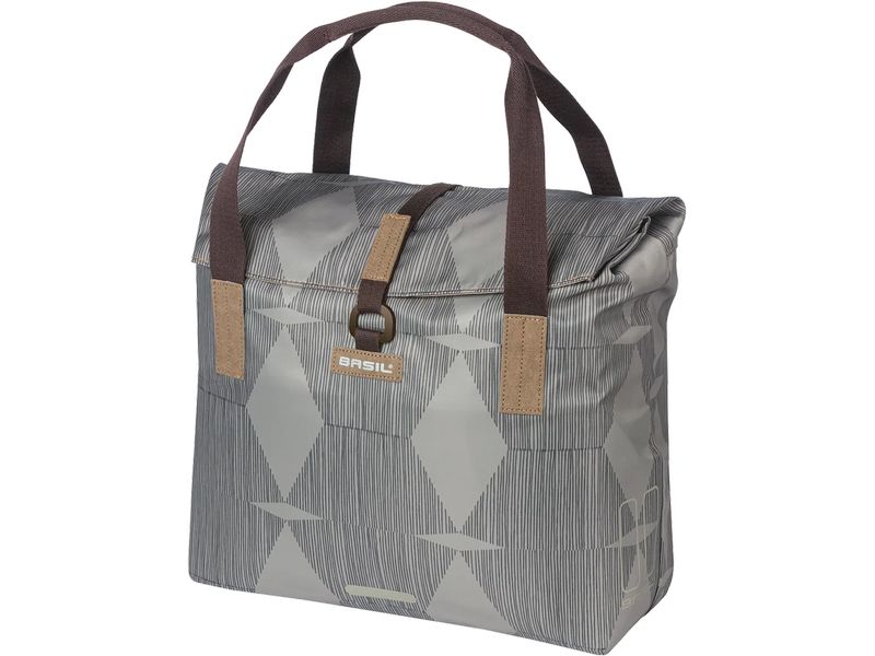 BASIL Gepäckträgertasche Elegance, 20-26 l, beige/grau