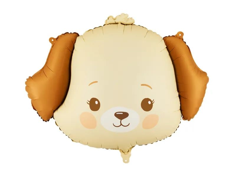 Partydeco PartyDeco Folienballon Hund Beige