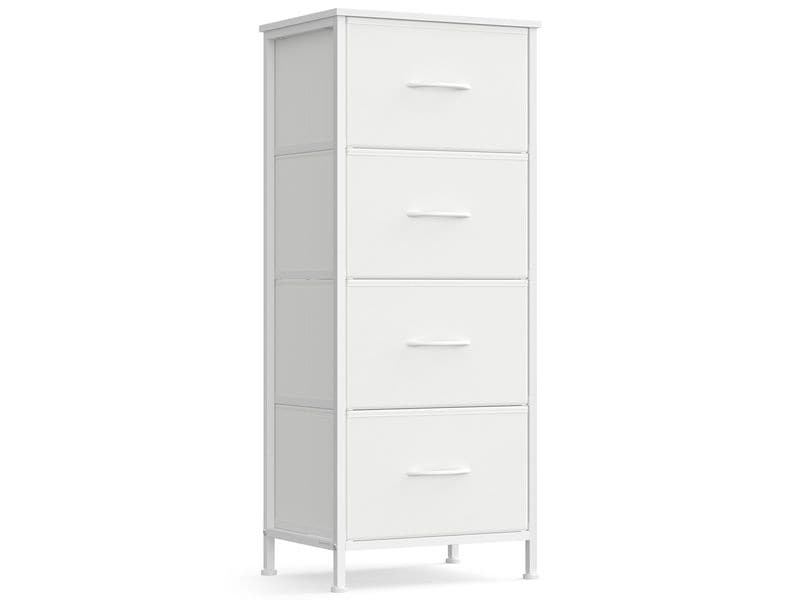 [2109783] Songmics Kommode mit vier Schubladen 30 x 95.2 cm, Weiss