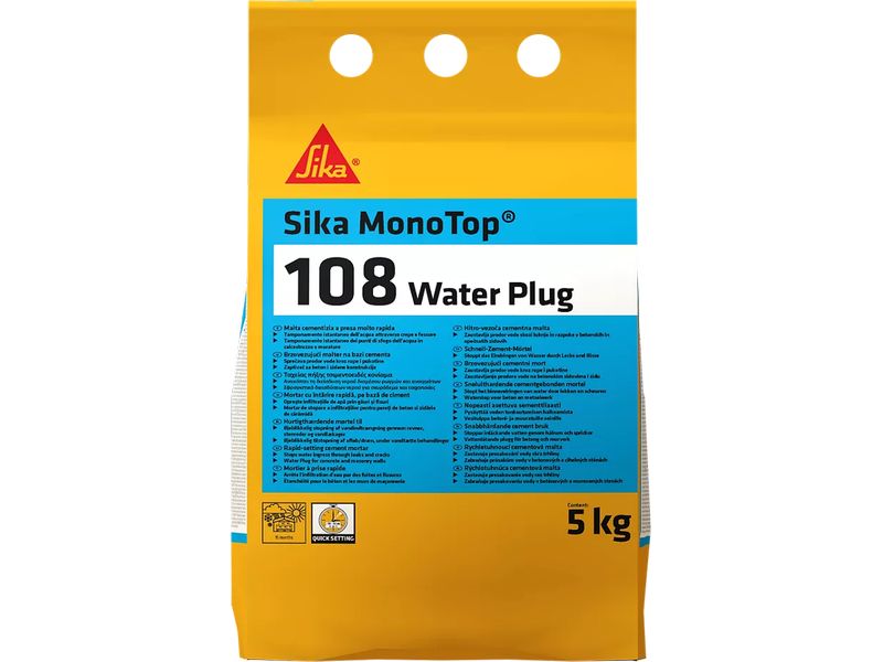 Sika MonoTop-108 WaterPlug Schnellbindend, 5 kg