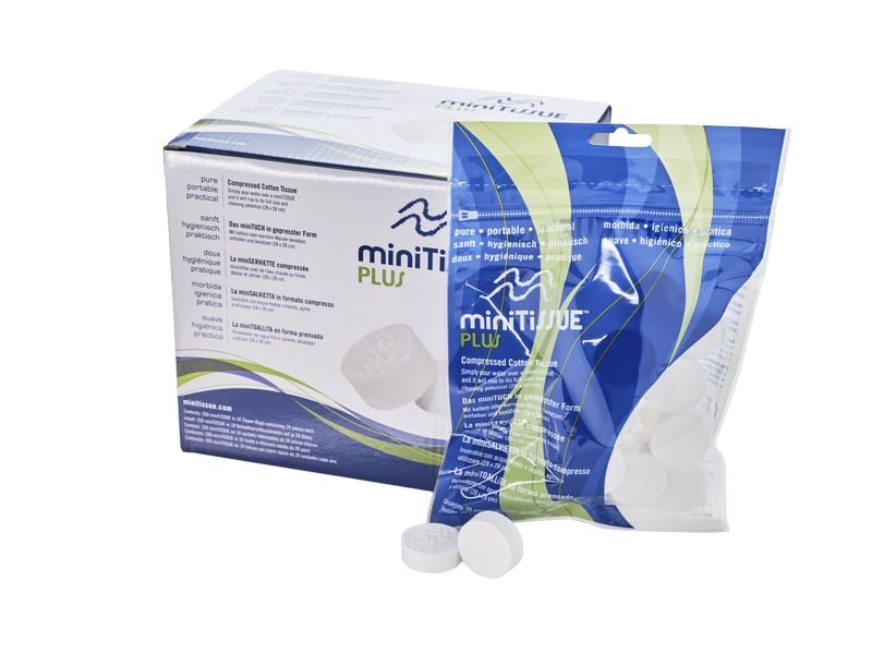 miniTiSSUE Erfrischungstücher BoxBC200 Plus 10 x 20 Stück