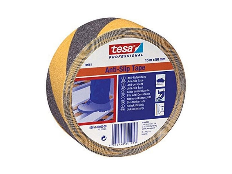 tesa 60951 50 mm x 15 m, Schwarz/Gelb