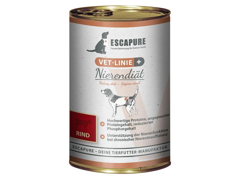 Escapure VET-Linie Nassfutter Nierendiät Rind 0.4 kg