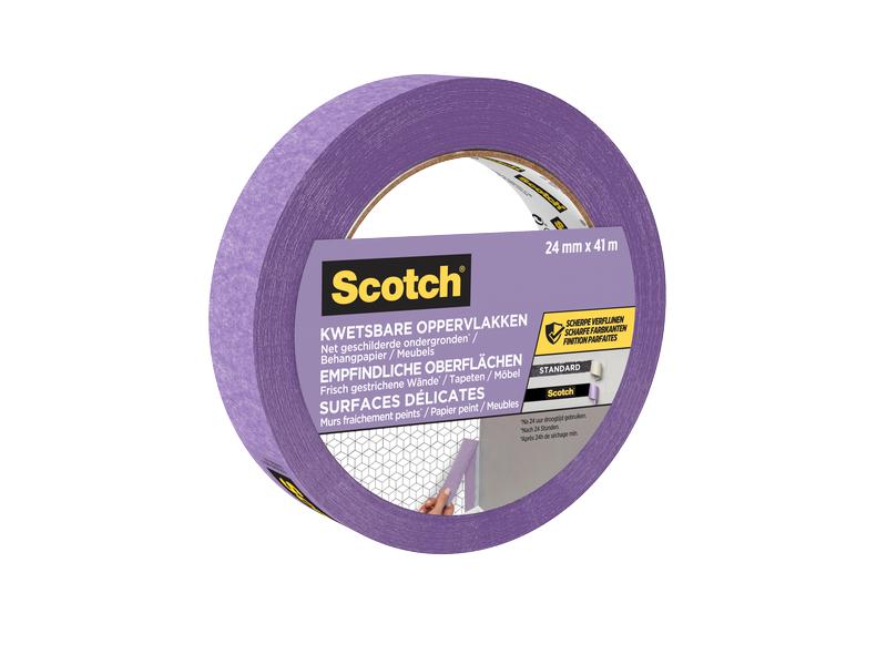 [1197924] Scotch Malerabdeckband SENSITIVE SURFACE 24 mm x 41 m, Rosa