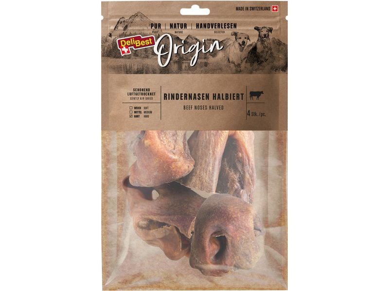 DeliBest Kausnack Rindernasen 4 Stück