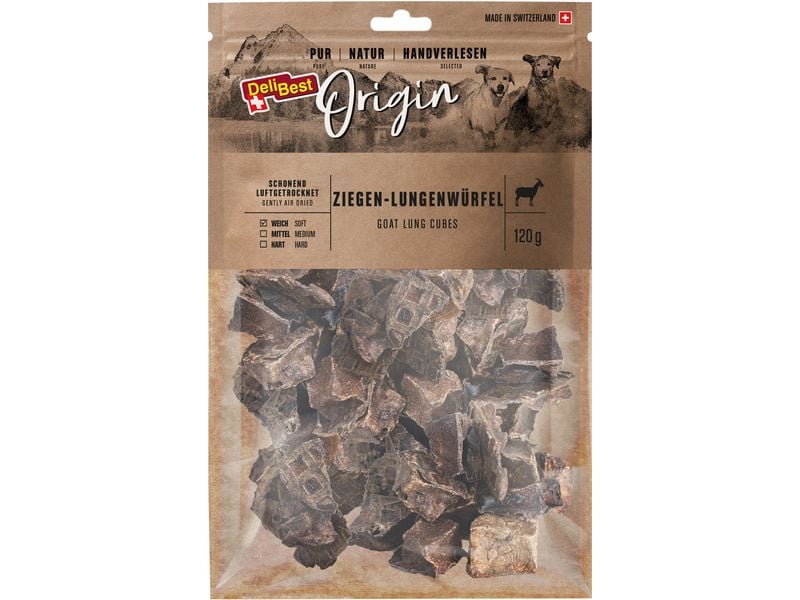 DeliBest Ziegen-Lungenwürfel 120 g