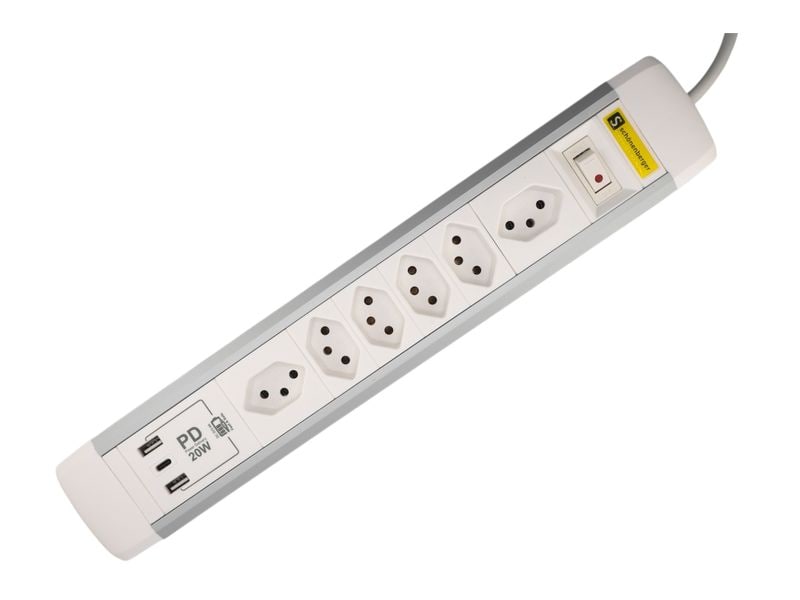 Schönenberger ALU Steckdosenleiste USB-C