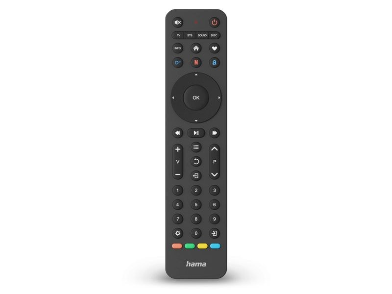 Hama Technics AG Universal-Fernbedienung Infrarot für 4 Geräte lernfähig