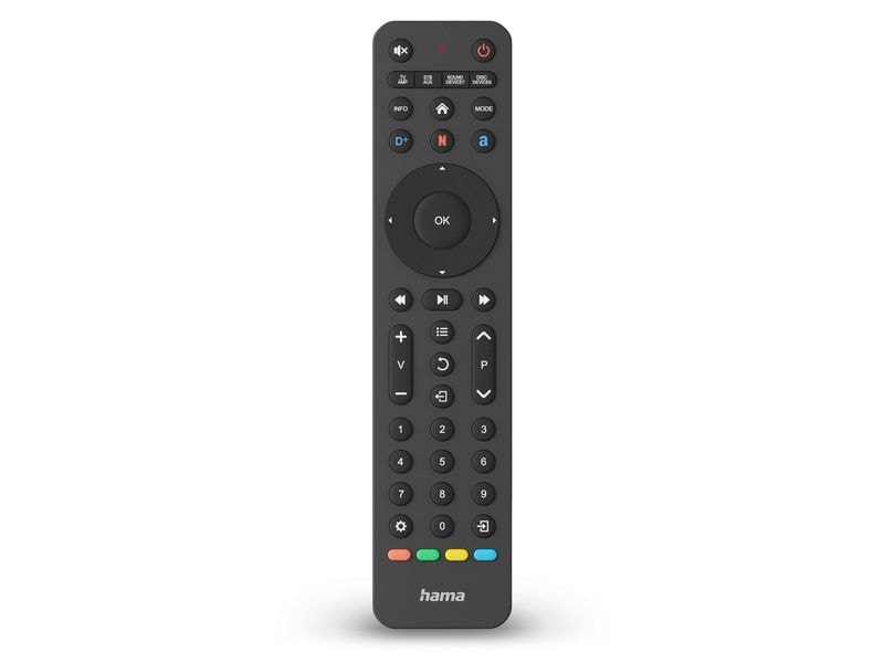 Hama Technics AG Universal-Fernbedienung Infrarot, für 8 Geräte, lernfähig
