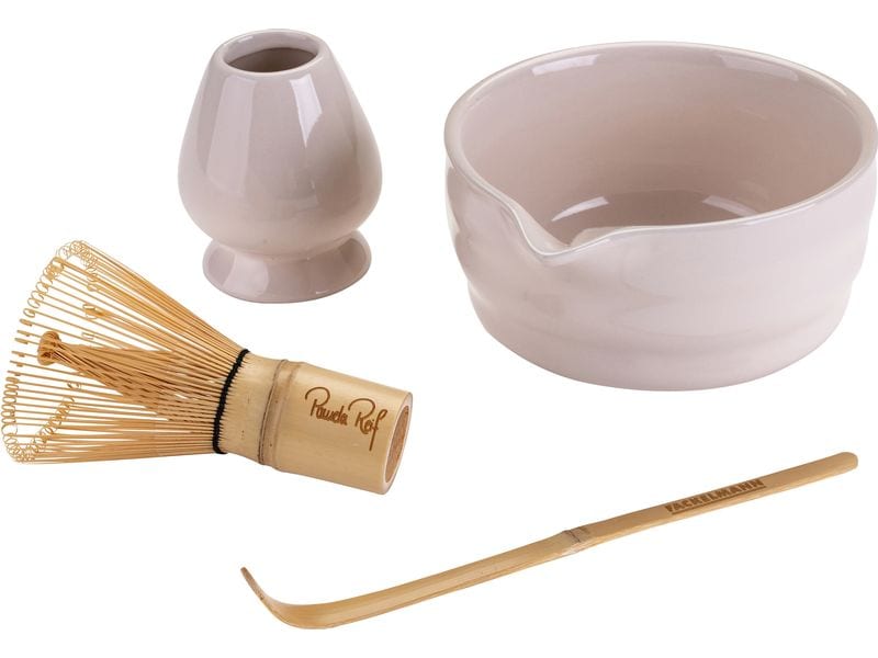 Fackelmann Matcha-Set Fair, Keramik / Bambus