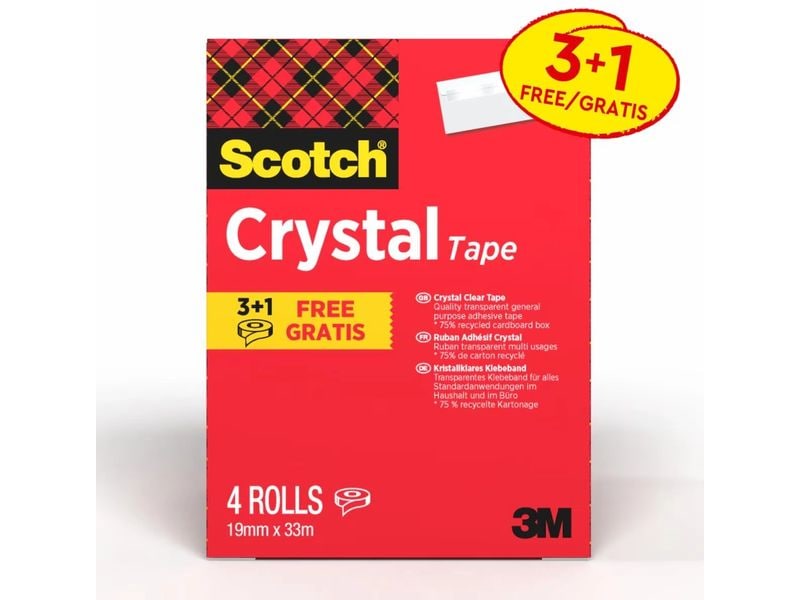 [2183814] Scotch Crystal Clear 19 mm x 33 m, Transparent