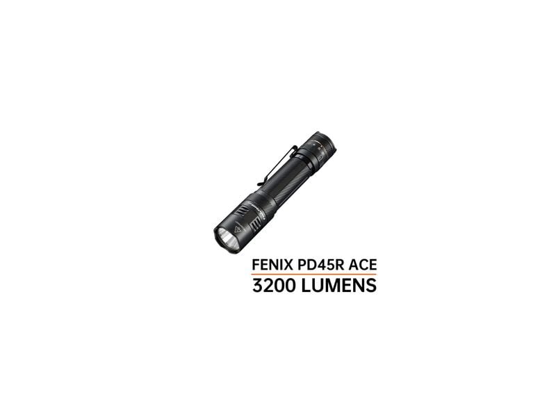 Fenix Taschenlampe PD45R ACE 3200 lm 6000 mAh Akku Schwarz