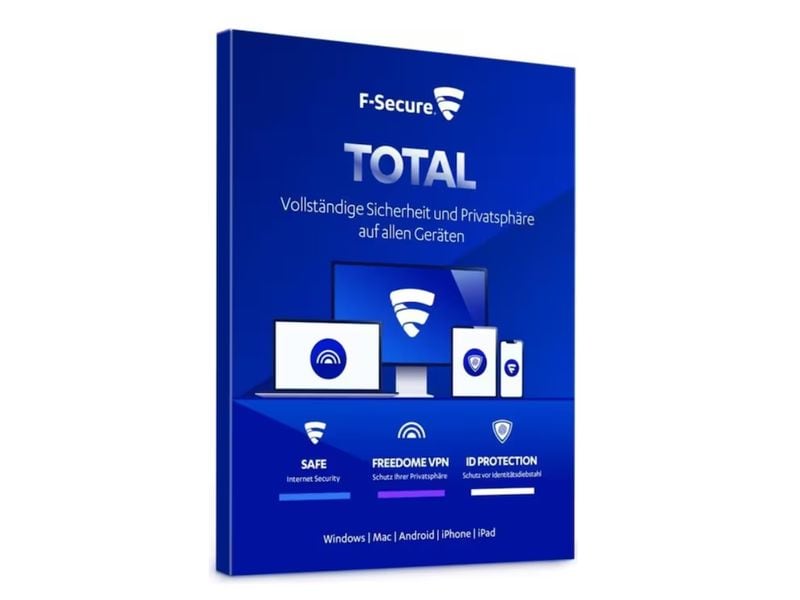 [1198583] F-Secure Total Security Box, Vollversion, 3 Geräte, 1 Jahr