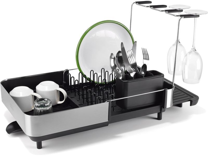 [2161136] Joseph Joseph Extend Steel Plus Geschirrabtropfständer schwarz Schwarz