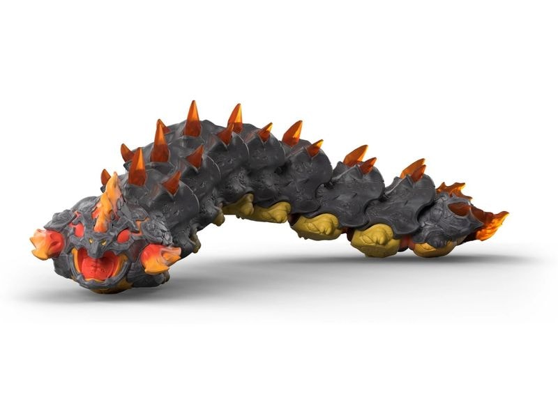 Schleich Lavawurm Spielfigur mit beweglichen Gliedmassen