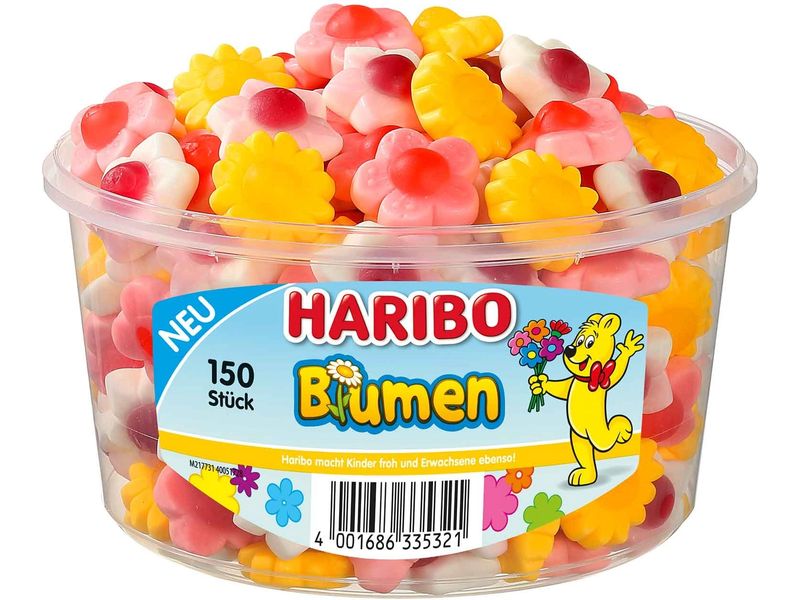 [2088984] Haribo Int. Gummibonbons Dose Bunte Blumen 1020 g