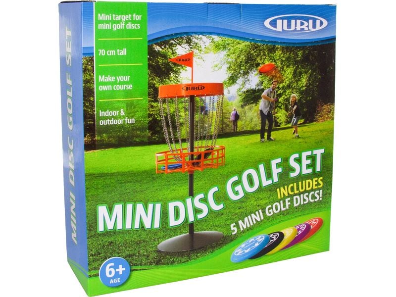Schildkröt Funsports Guru Disc Golf Mini Basket Set inkl. 5 Scheiben