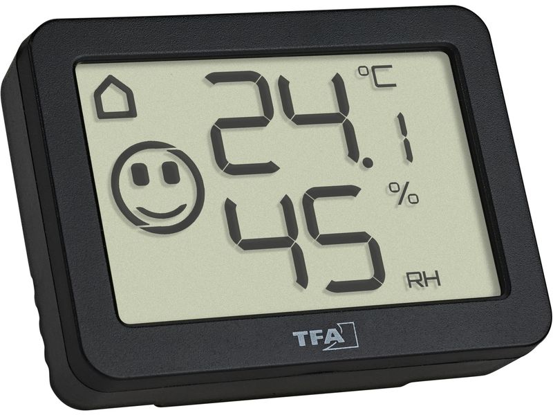 TFA Dostmann Thermo-/Hygrometer 30.5055.01 Schwarz